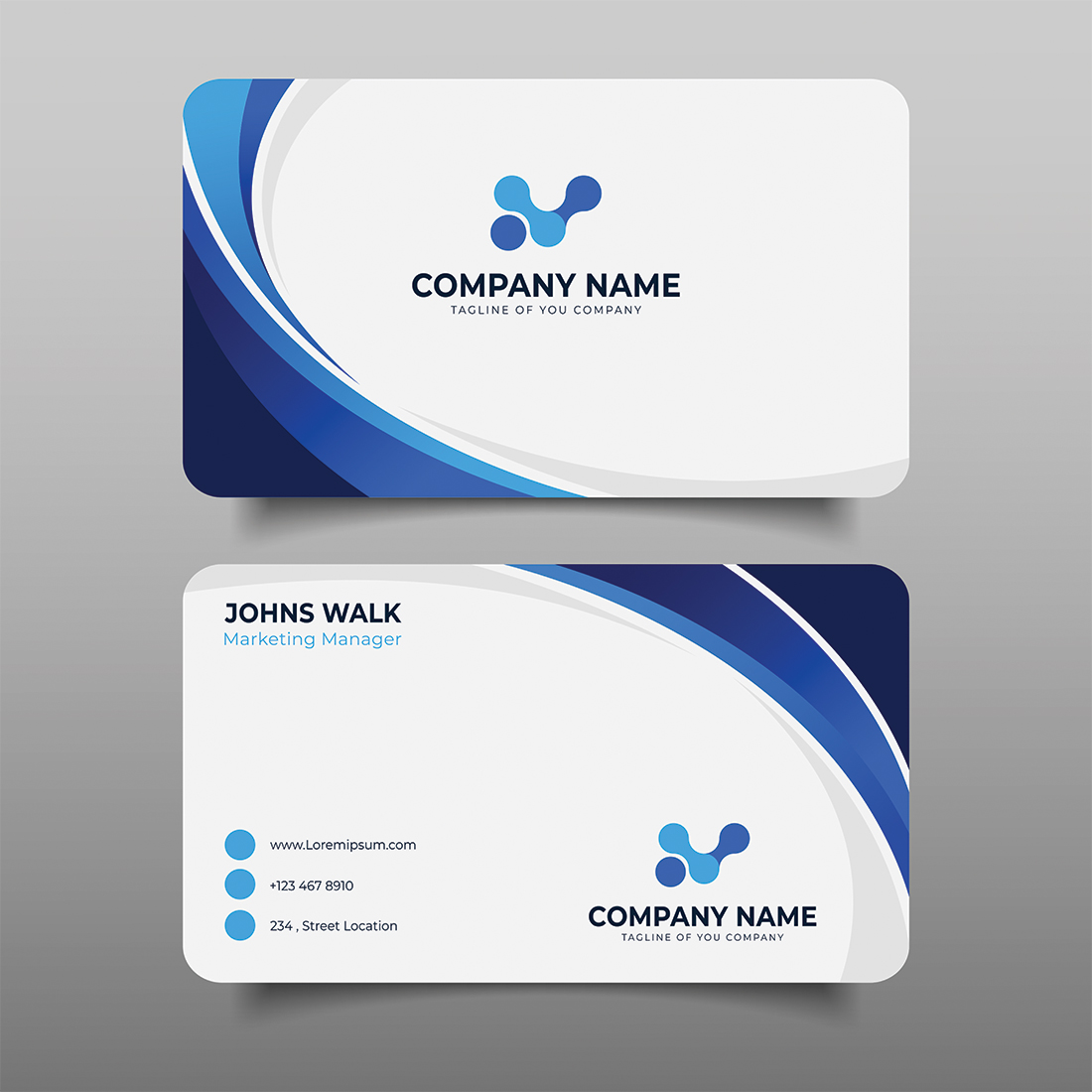 Professional blue business card design for managers and executives, printed by Moore Printing Company for businesses in Alabama and nationwide. Professional blue business card design for managers and executives, printed by Moore Printing Company for businesses in Alabama and nationwide.