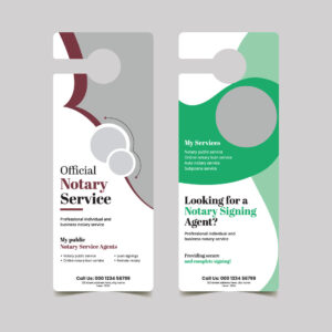 Door Hanger – Notary Services Marketing