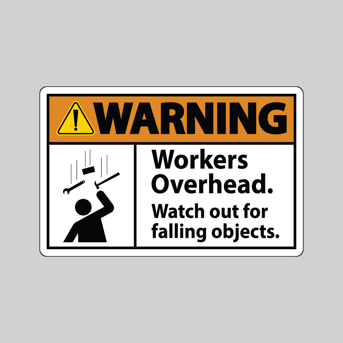Durable aluminum safety sign designed for job site hazard warnings.
Durable aluminum safety sign designed for job site hazard warnings.