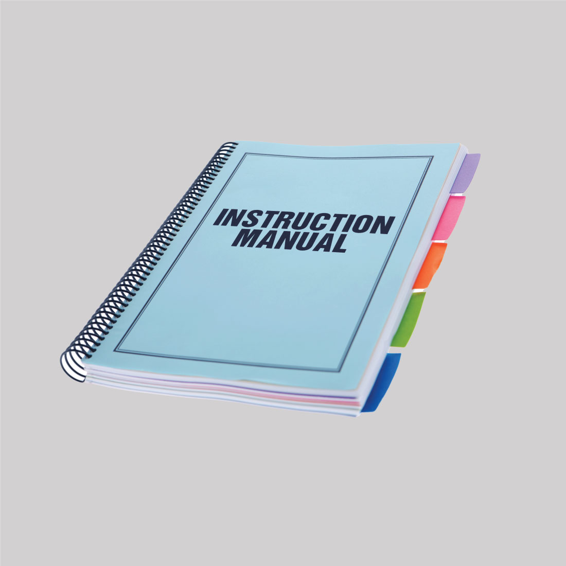 Professional spiral-bound instruction manuals designed for clear, organized, and easy-to-follow content.
Professional spiral-bound instruction manuals designed for clear, organized, and easy-to-follow content.