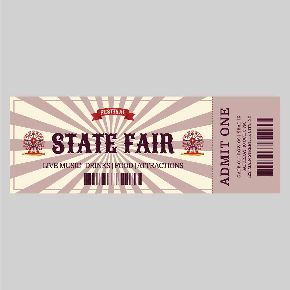 Custom printed event tickets for fairs, festivals, and special events Custom printed event tickets for fairs, festivals, and special events