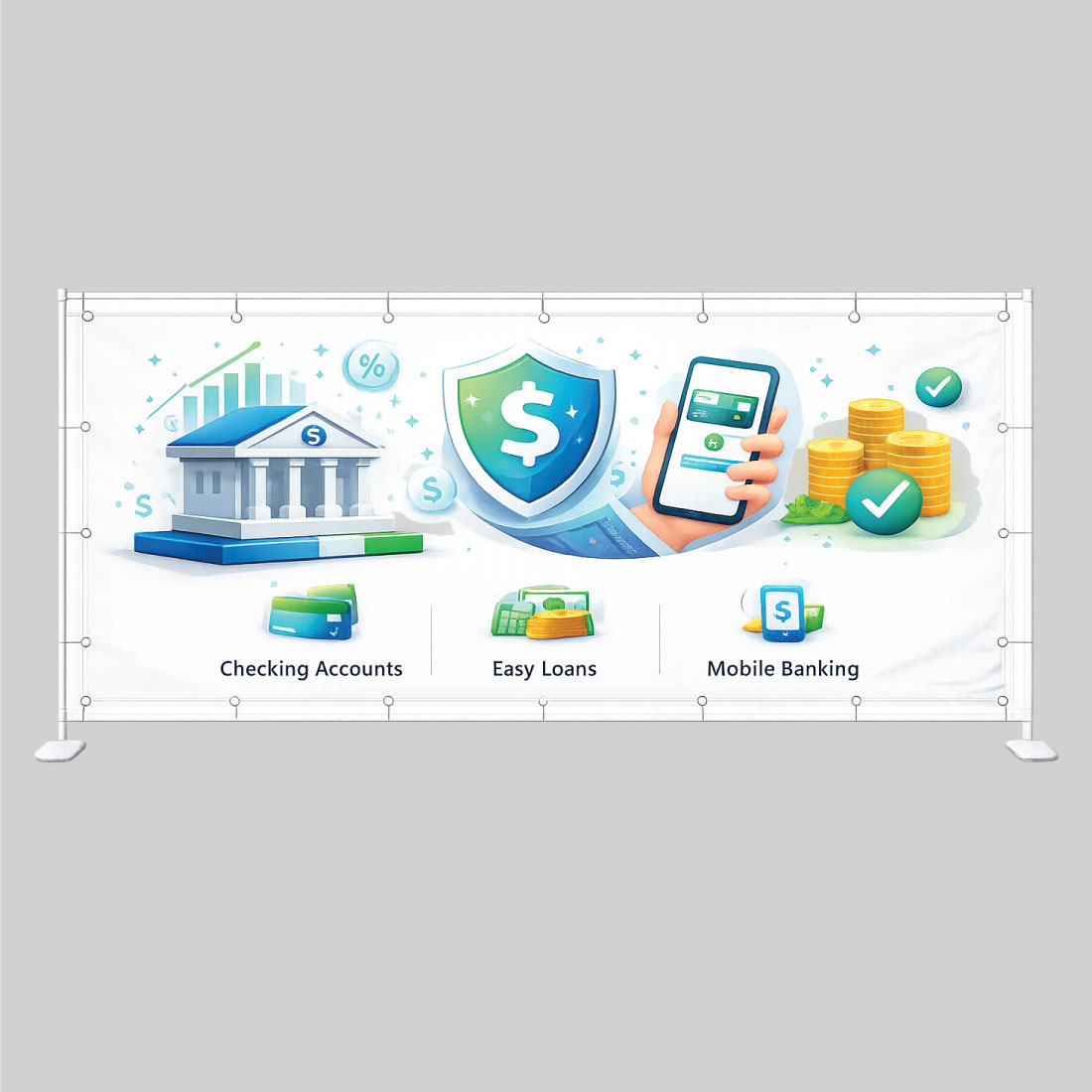 Modern banner design for banks and financial institutions.
Modern banner design for banks and financial institutions.