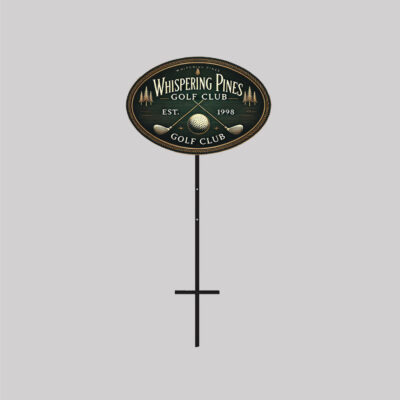 T-Bar Oval Yard Sign